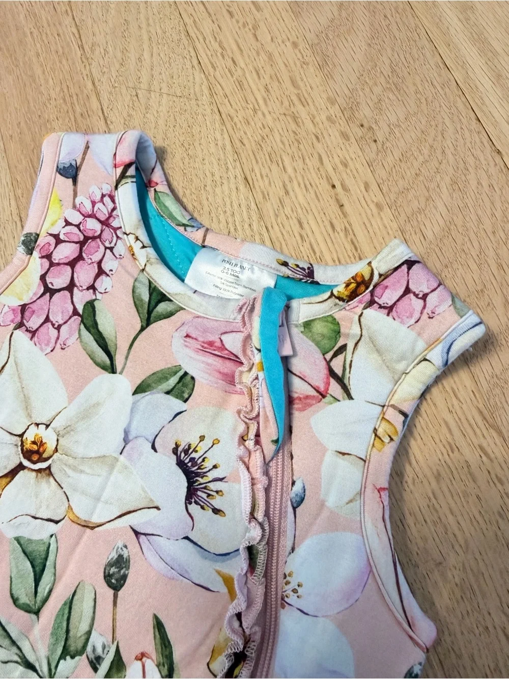 Posh Peanut Pink Floral Sleeveless Sleep Sack